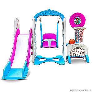  5 in 1 SWING-SLIDE PLAYGROUND COMBO FOR KID’S – (Swing, slide, Basketball, Football and Hockey ) 2-6years.