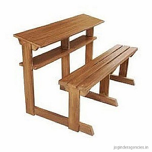 Wooden School Benches